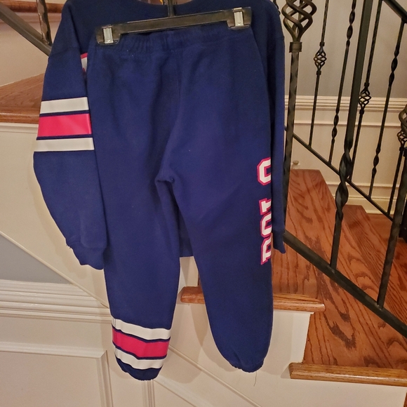 Polo Ralph Lauren Girls Collegiate sweatshirt and pants EUC - Picture 4 of 6